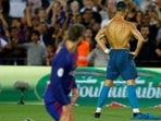 Cristiano Ronaldo celebrates a goal vs Barcelona.(REUTERS) Cristiano Ronaldo celebrates a goal vs Barcelona.(REUTERS)