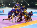 Delhi raced into a 7-point lead before the Titans could even open their account(Pro Kabaddi League) Delhi raced into a 7-point lead before the Titans could even open their account(Pro Kabaddi League)