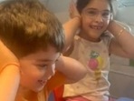 Karan Johar's children Yash and Roohi made fun of his singing. Karan Johar's children Yash and Roohi made fun of his singing.