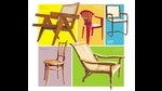 The Pierre Jeanneret, monobloc plastic, Godrej CH-4, Bombay Fornicator and bentwood chairs. The Pierre Jeanneret, monobloc plastic, Godrej CH-4, Bombay Fornicator and bentwood chairs.