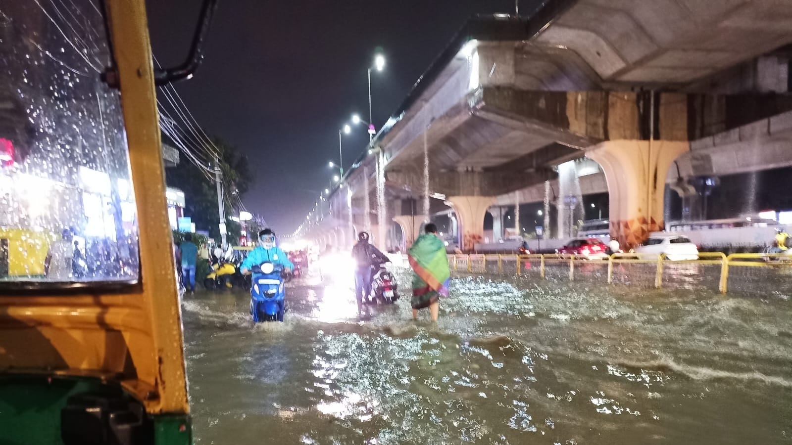 Bengaluru: Heavy overnight rain on Friday leads traffic snarl in the ...