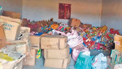 The officers put the estimated cost of the firecrackers at Rs1 crore in the retail market, and added that the consignment was brought from Sivakasi in Tamil Nadu. (HT Photo) The officers put the estimated cost of the firecrackers at Rs1 crore in the retail market, and added that the consignment was brought from Sivakasi in Tamil Nadu. (HT Photo)