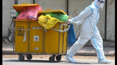 The outbreak of Covid-19 led to an increase in medical waste accumulation, said experts. (PIC FOR REPRESENTATION)