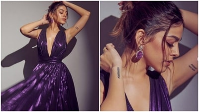 Alaya F's sartorial sense of fashion always manages to step up in her fashion diaries. The actor keeps slaying fashion goals like a pro with snippets from her well-dressed diaries. A day back, Alaya shared a slew of pictures of herself looking like a stunner in a purple gown and made fashion overs scurry to take notes. Take a look at her pictures here. (Instagram/@alayaf) Alaya F's sartorial sense of fashion always manages to step up in her fashion diaries. The actor keeps slaying fashion goals like a pro with snippets from her well-dressed diaries. A day back, Alaya shared a slew of pictures of herself looking like a stunner in a purple gown and made fashion overs scurry to take notes. Take a look at her pictures here. (Instagram/@alayaf)
