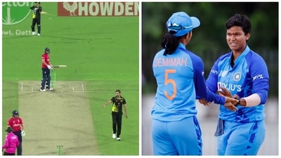 Starc threatened to run out England captain Buttler at the non-striker's end during the third and final T20I of the bilateral series (PTI-Sony) Starc threatened to run out England captain Buttler at the non-striker's end during the third and final T20I of the bilateral series (PTI-Sony)
