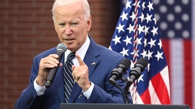 US President Joe Biden On Pakistan: US President Joe Biden speaks in Irvine, California. (AFP)