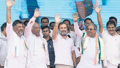 Congress leader Rahul Gandhi hit out at the BJP government in the state and at the Centre over unemployment and corruption (Agencies) Congress leader Rahul Gandhi hit out at the BJP government in the state and at the Centre over unemployment and corruption (Agencies)
