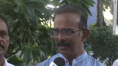Former TRS MP Dr Boora Narsaiah Goud (ANI)