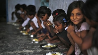 Global Hunger Index 2022 report ranked India 107 out of 121 countries. (Reuters file)