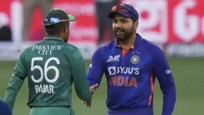 Rohit Sharma with Babar Azam