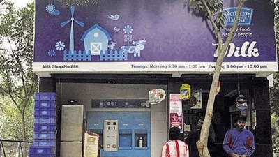 A Mother Dairy outlet in Ghaziabad.. (HT File Photo)