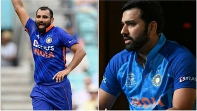 Mohammed Shami; Rohit Sharma (File/ICC)