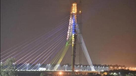 The Delhi government said it wants the Signature Bridge to become a benchmark for road safety. (File Photo)