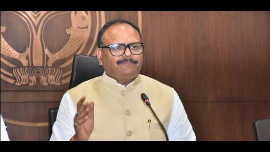 Uttar Pradesh deputy chief minister Brajesh Pathak. (HT file)