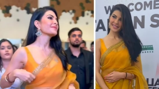 Jacqueline Fernandez at an event on Friday.&nbsp;