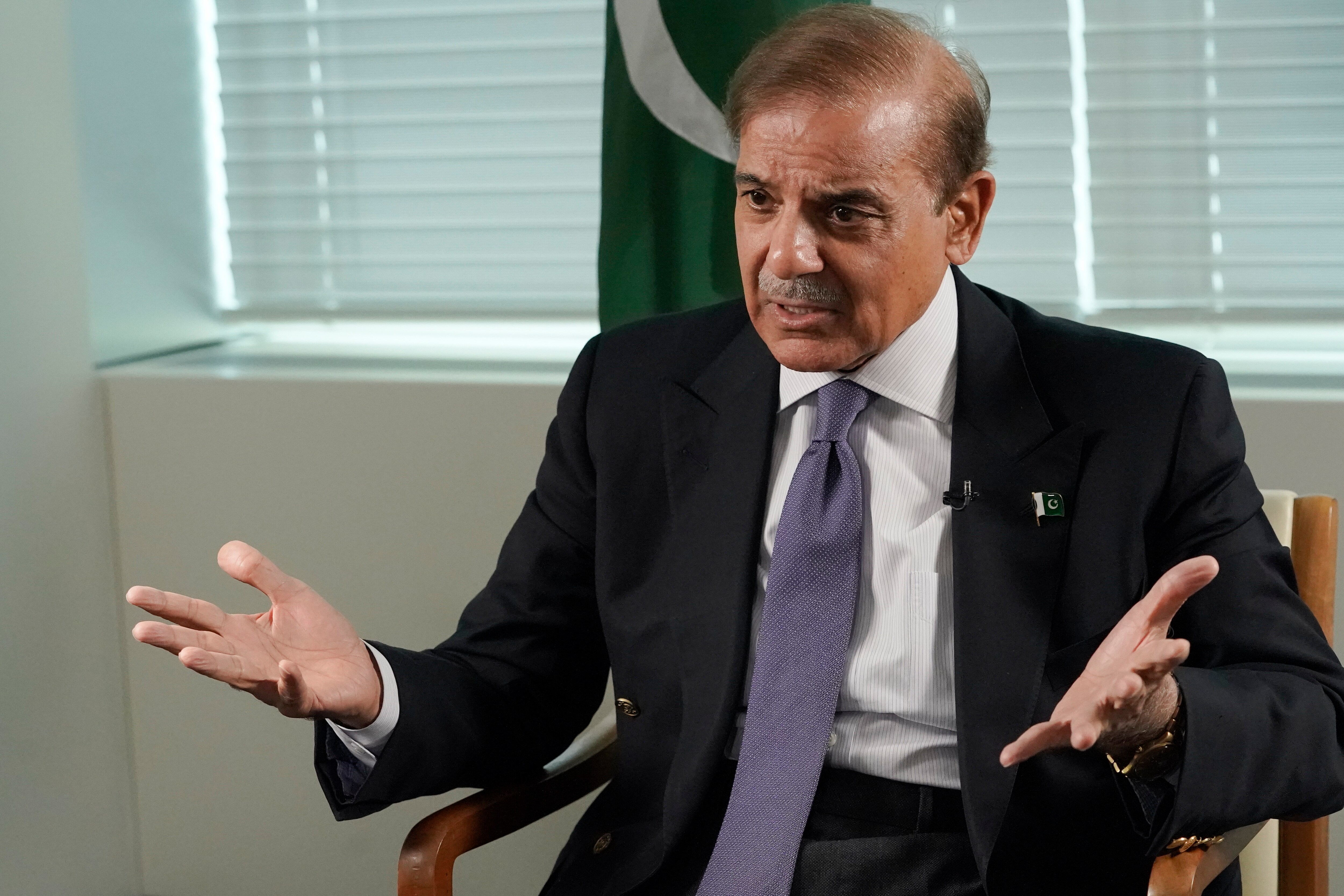 File photo of Prime Minister of Pakistan Shehbaz Sharif. (AP)