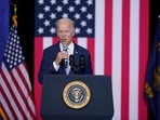 Joe Biden On US Economy: US President Joe Biden speaks in Portland, Ore.(AP) Joe Biden On US Economy: US President Joe Biden speaks in Portland, Ore.(AP)