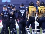 Namibia's and Sri Lanka's players shake hands after their T20 World Cup Cricket match in Geelong(AP) Namibia's and Sri Lanka's players shake hands after their T20 World Cup Cricket match in Geelong(AP)