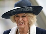Queen Consort Camilla: Britain's Camilla, the Queen Consort attends the British Champions Day at Ascot Racecourse, in Berkshire, England.