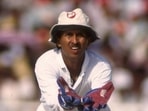 Former India wicketkeeper Kiran More in action during the 1989 tour of Pakistan. Former India wicketkeeper Kiran More in action during the 1989 tour of Pakistan.