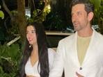 Hrithik Roshan with Saba Azad at his makeup artiste's wedding. Hrithik Roshan with Saba Azad at his makeup artiste's wedding.
