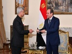 Jaishankar calls on Egyptian President Sisi; conveys PM Modi's warm greetings Jaishankar calls on Egyptian President Sisi; conveys PM Modi's warm greetings