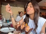 Shilpa Shetty at Bastian, Mumbai. Shilpa Shetty at Bastian, Mumbai.