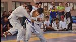 Players in action in the judo contest during the Khedan Vatan Punjab Diyan. Ludhiana is hosting a total of four games— handball, judo, softball and basketball— for the U-14, U-17, U-21 and 21-40 categories (Harvinder Singh/HT)