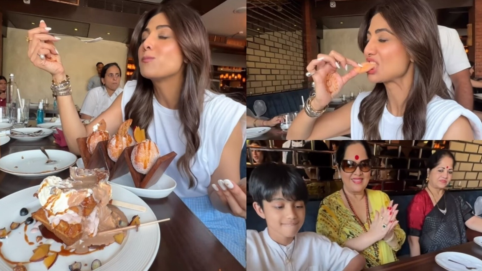 shilpa-shetty-enjoys-sunday-binge-with-son-viaan-mom-sunanda-and-raj-kundra-watch