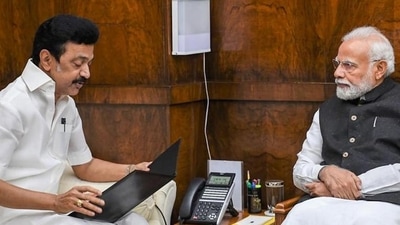Tamil Nadu chief minister Stalin with Prime Minister Narendra Modi. (PTI file) Tamil Nadu chief minister Stalin with Prime Minister Narendra Modi. (PTI file)