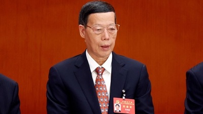 China's Communist Party meeting: Chinese former vice premier Zhang Gaoli attends the opening ceremony of the 20th National Congress of the Communist Party of China. (Reuters)