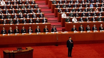 Chinese President Xi Jinping attends the opening ceremony of the Communist Party of China.&nbsp; (REUTERS)