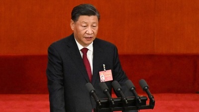 Xi Jinping At Communist Party Meet: China's President Xi Jinping speaks during the opening session of the 20th Chinese Communist Party's Congress. (AFP)