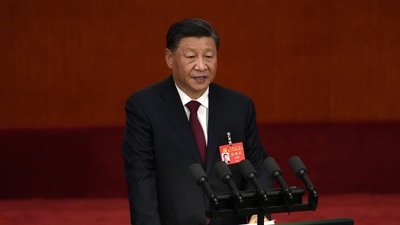 Chinese President Xi Jinping delivers a speech during the opening ceremony of the 20th National Congress of China's ruling Communist Party at the Great Hall of the People in Beijing, China, October 16. (AP) Chinese President Xi Jinping delivers a speech during the opening ceremony of the 20th National Congress of China's ruling Communist Party at the Great Hall of the People in Beijing, China, October 16. (AP)