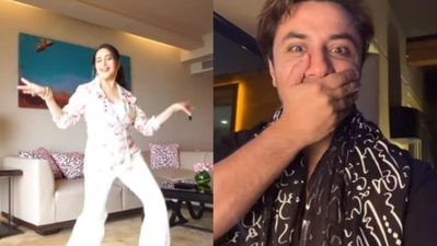 Ali Zafar reacted to Madhuri Dixit's dance video on Sajania. Ali Zafar reacted to Madhuri Dixit's dance video on Sajania.