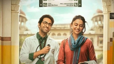 Ayushmann Khurrana and Rakul Preet Singh in a still from the film. Ayushmann Khurrana and Rakul Preet Singh in a still from the film. 