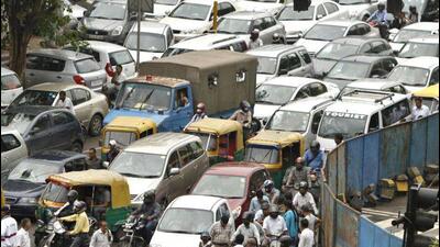 During the prime minister’s visit to Pragati Maidan, the road will be sealed for vehicle movement by traffic and security police officers. (Representative image/AP Archive)