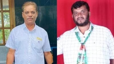 Police have arrested city municipal council member Mustafa and Abdulla for threatening to carry out bomb blasts in Madikeri city (HT Photo) Police have arrested city municipal council member Mustafa and Abdulla for threatening to carry out bomb blasts in Madikeri city (HT Photo)