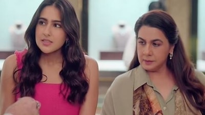 Sara Ali Khan and Amrita Singh in a new ad.