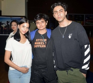 Suhana and Aryan with the trainer. Suhana and Aryan with the trainer.