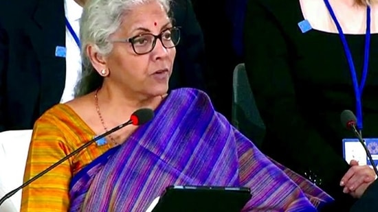 Union Finance Minister Nirmala Sitharaman.(ANI)