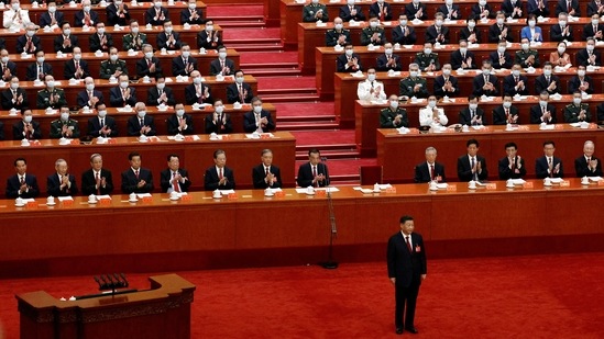 Chinese President Xi Jinping attends the opening ceremony of the Communist Party of China.&nbsp;(REUTERS)