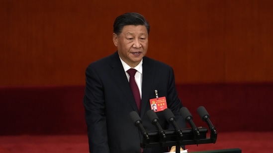 Chinese President Xi Jinping delivers a speech during the opening ceremony of the 20th National Congress of China's ruling Communist Party at the Great Hall of the People in Beijing, China, October 16. (AP)