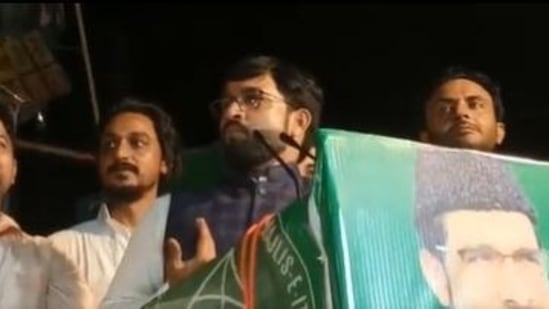 AIMIM UP president Shaukat Ali has been booked for his provocative speech.,&nbsp;