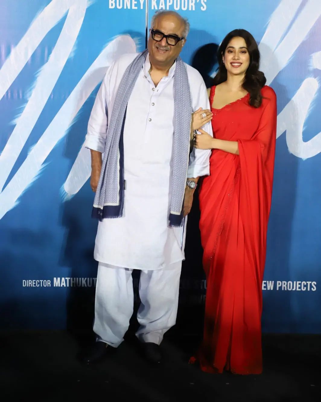 Janhvi Kapoor with Boney Kapoor as they promote their film Mili. Janhvi Kapoor with Boney Kapoor as they promote their film Mili.