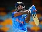 India's Suryakumar Yadav bats against from Australia in the T20 World Cup warm-up fixture. (AFP) India's Suryakumar Yadav bats against from Australia in the T20 World Cup warm-up fixture. (AFP)