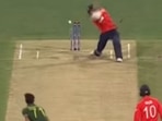 Naseem Shah struck Phil Salt's off stump during the T20 World Cup warm-up game.