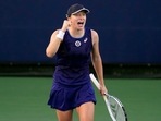 Iga Swiatek of Poland reacts after defeating Donna Vekic of Croatia to win the San Diego Open tennis tournament (AP) Iga Swiatek of Poland reacts after defeating Donna Vekic of Croatia to win the San Diego Open tennis tournament (AP)