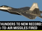 F-22 THUNDERS TO NEW RECORD: 28 AIR-TO-AIR MISSILES FIRED F-22 THUNDERS TO NEW RECORD: 28 AIR-TO-AIR MISSILES FIRED