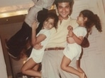 The image is taken from Sonam Kapoor's Instagram post dedicated to uncle Sanjay Kapoor. In the picture, Sanjay Kapoor is holding baby Sonam and Rhea. (Instagram/@sonamkapoor) The image is taken from Sonam Kapoor's Instagram post dedicated to uncle Sanjay Kapoor. In the picture, Sanjay Kapoor is holding baby Sonam and Rhea. (Instagram/@sonamkapoor)